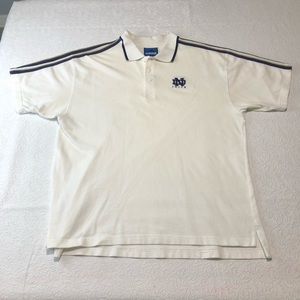 VTG Notre Dame Fighting Irish Adidas Polo Size